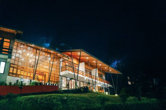 Kaya Gantavya Resort & Spa, resort night exterior, Pelling, Sikkim